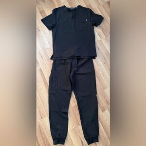 Men's Black Scrub Set